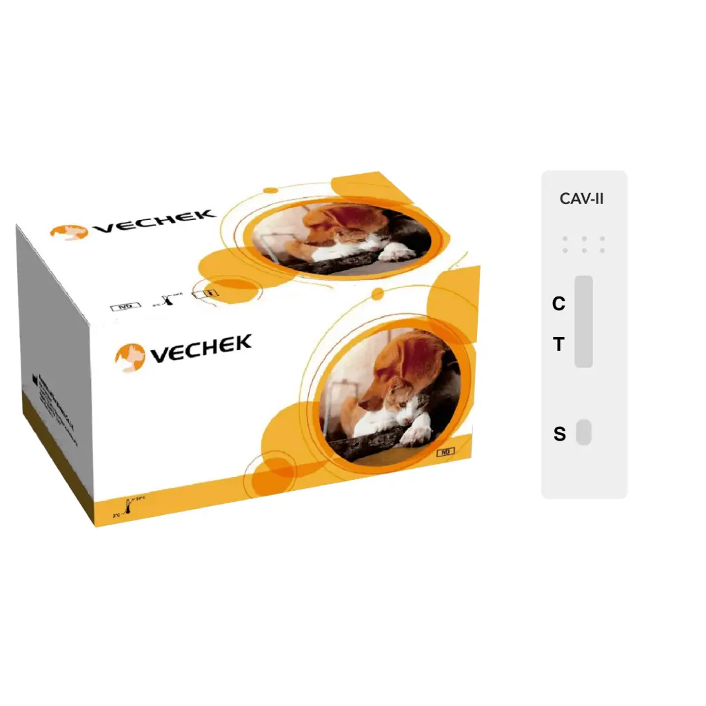 Prueba Rápida del Adenovirus Canino (Ag) 10 Casetes VECHEK