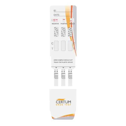 [DM3-125] Antidoping 3 elementos (AMP/COC/THC) 25 Casetes Certum